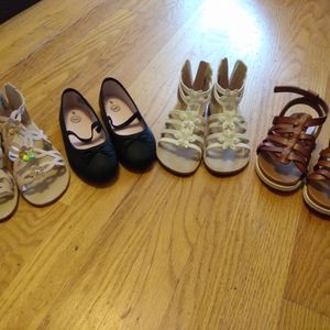 Bundle of toddler girl sandals/ flats